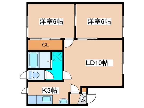 スカイパレス三番館の物件間取画像